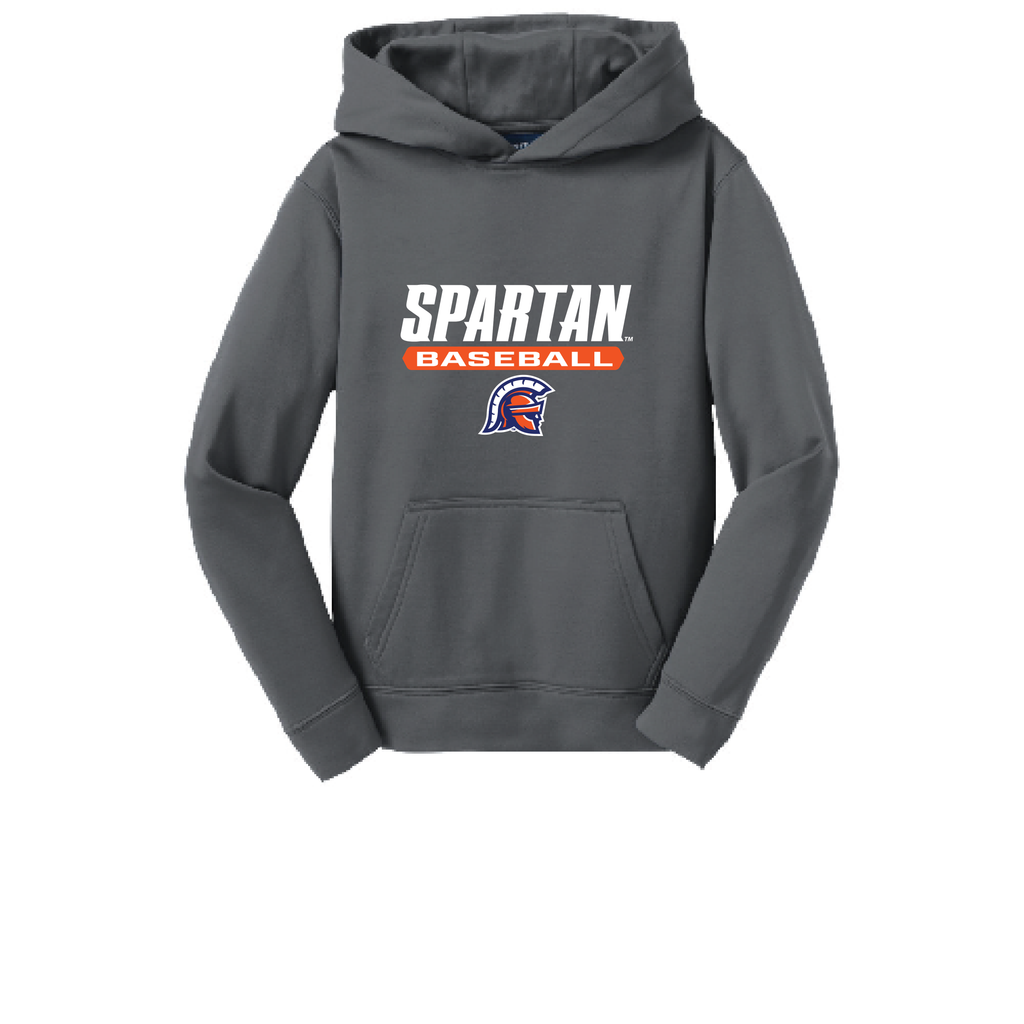 Baseball Youth Sport-Wick® Fleece Hooded Pullover