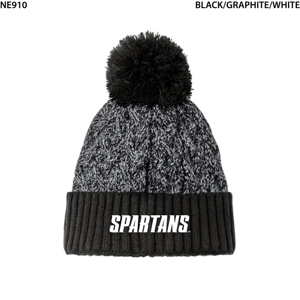 New Era® Marled Knit Pom Beanie