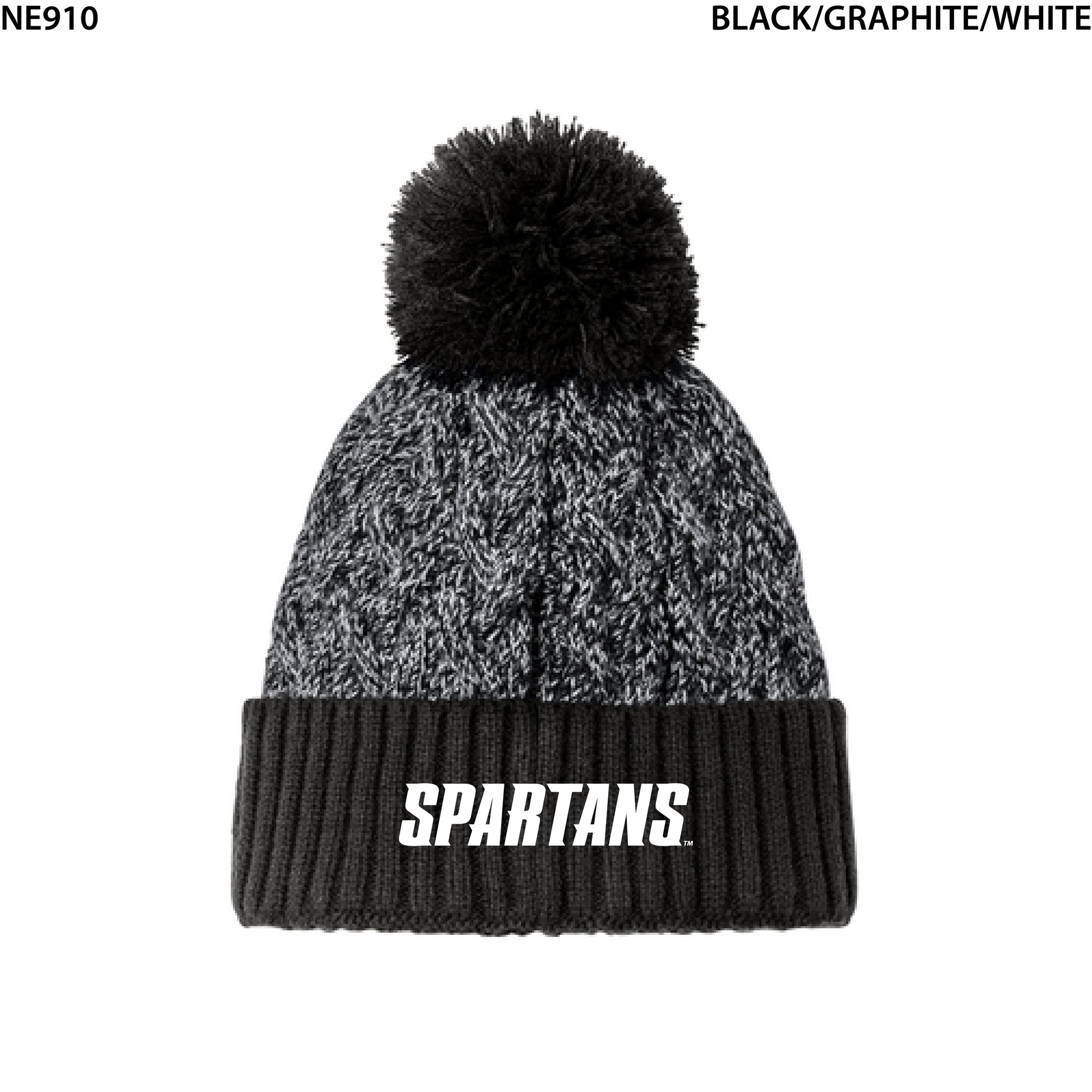 New Era® Marled Knit Pom Beanie