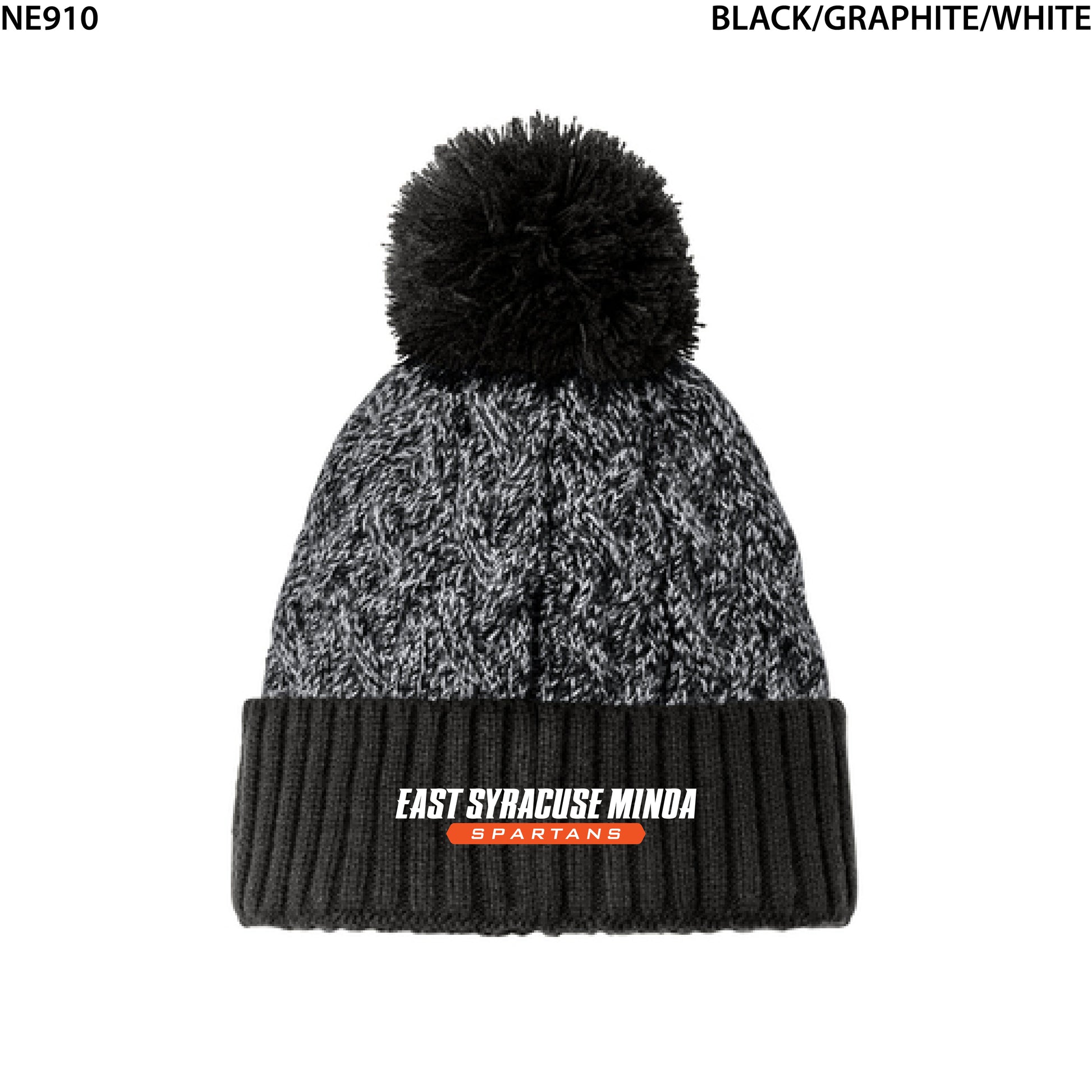 New Era® Marled Knit Pom Beanie