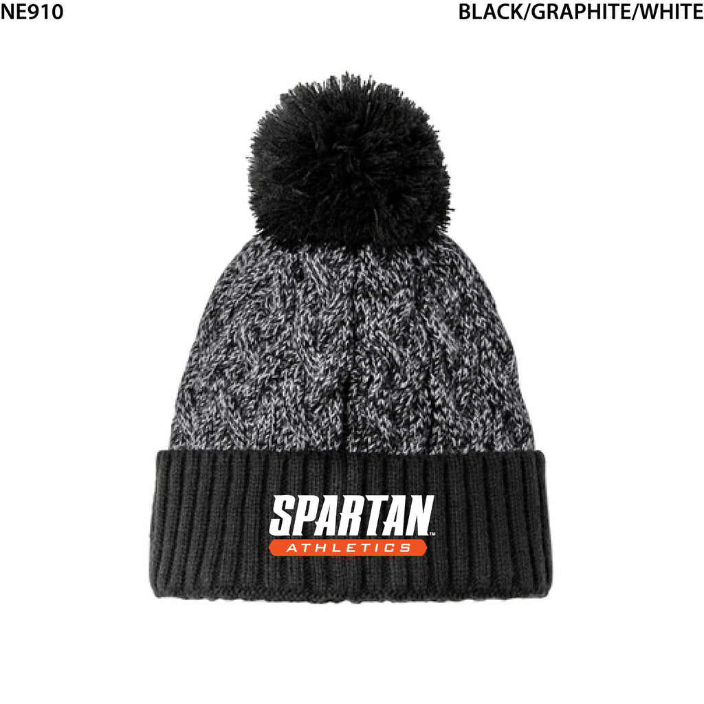 New Era® Marled Knit Pom Beanie