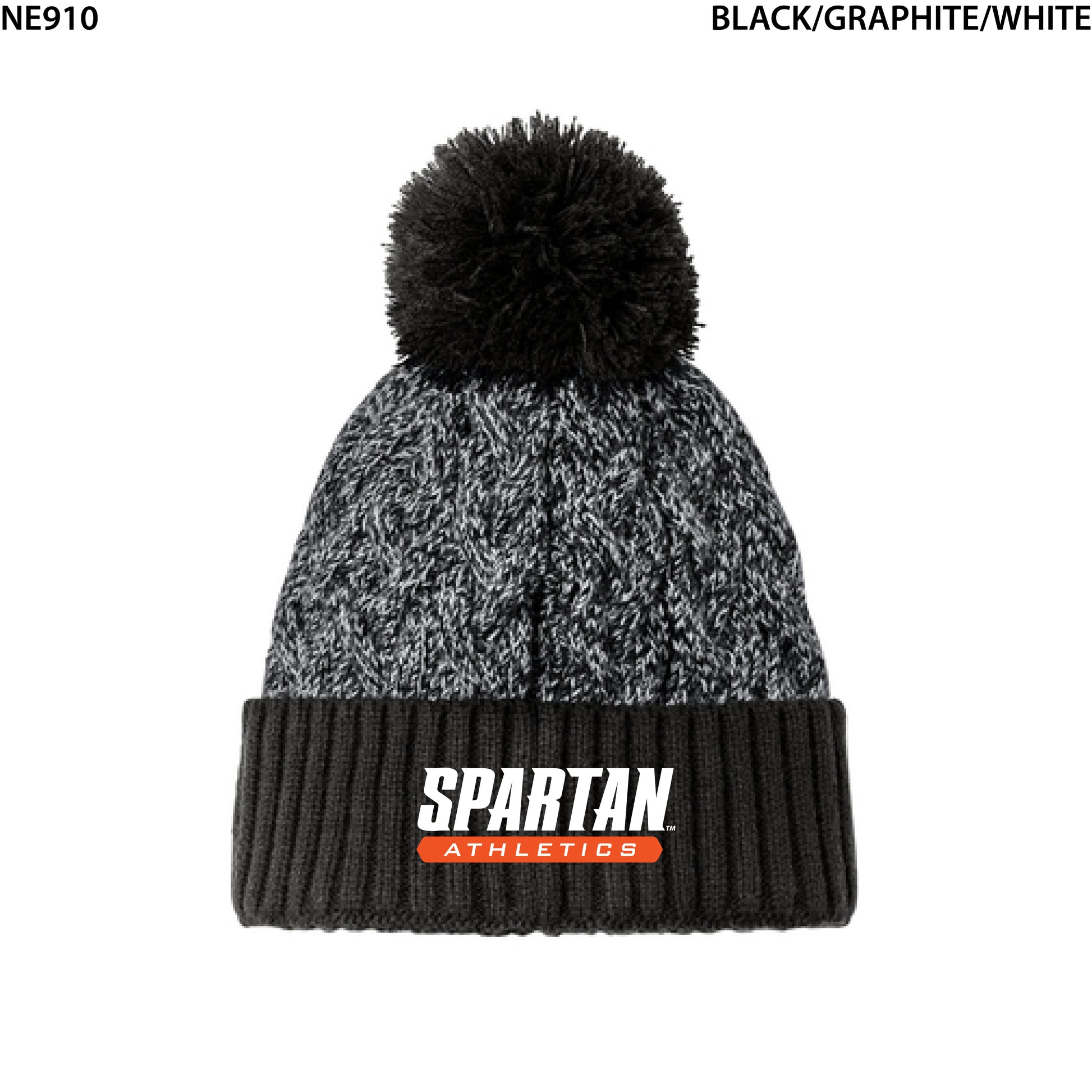 New Era® Marled Knit Pom Beanie