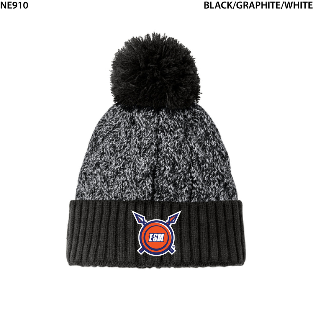New Era® Marled Knit Pom Beanie