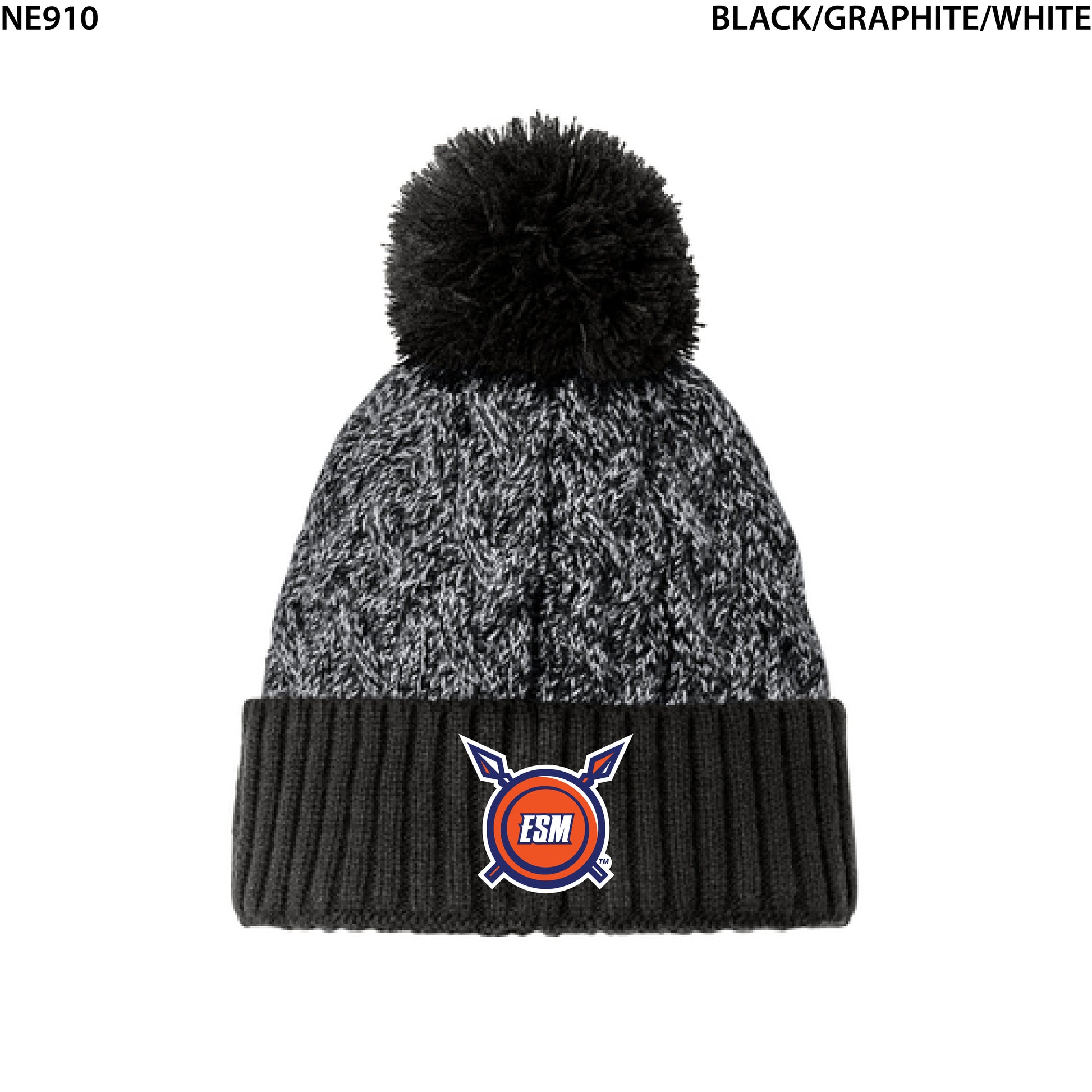 New Era® Marled Knit Pom Beanie