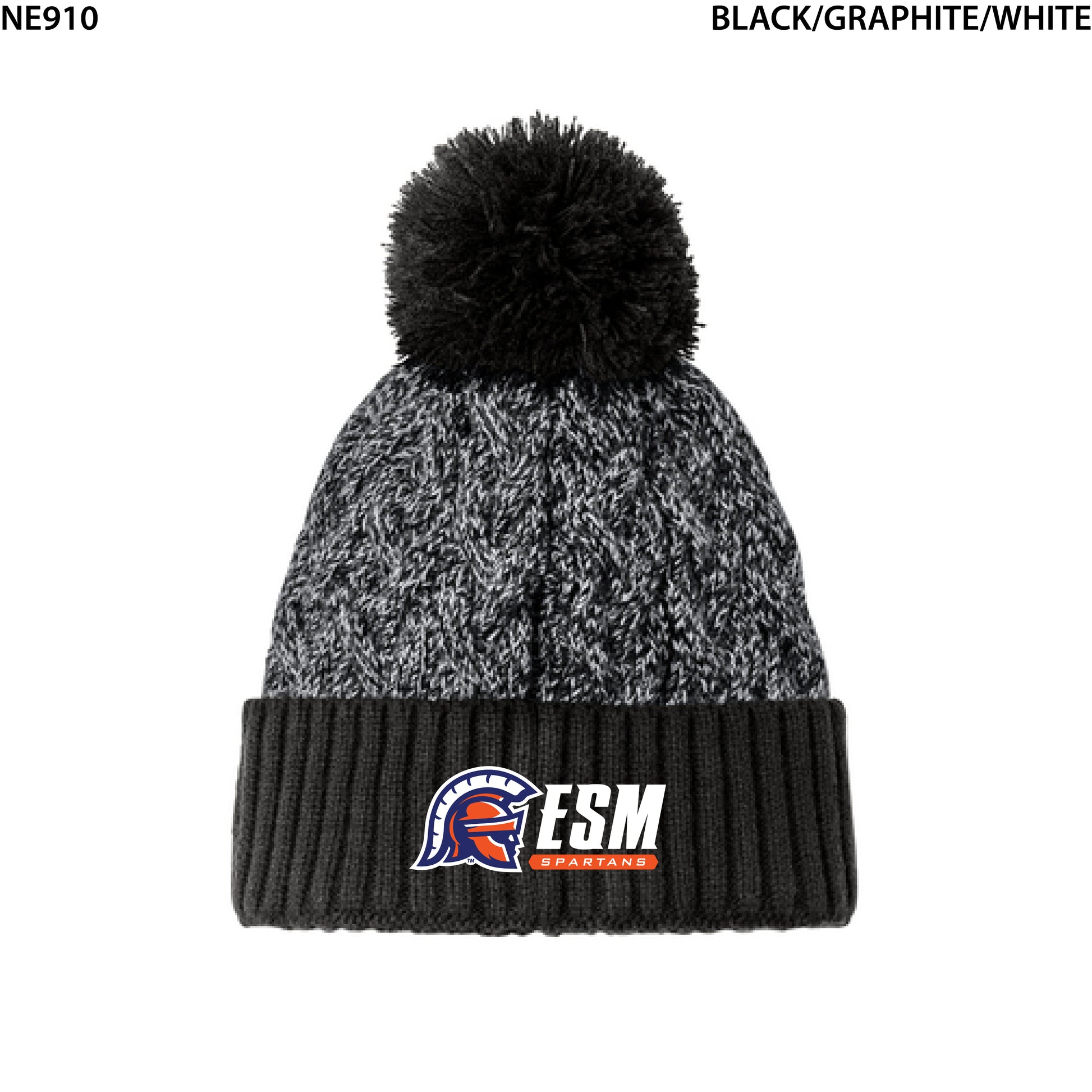 New Era® Marled Knit Pom Beanie