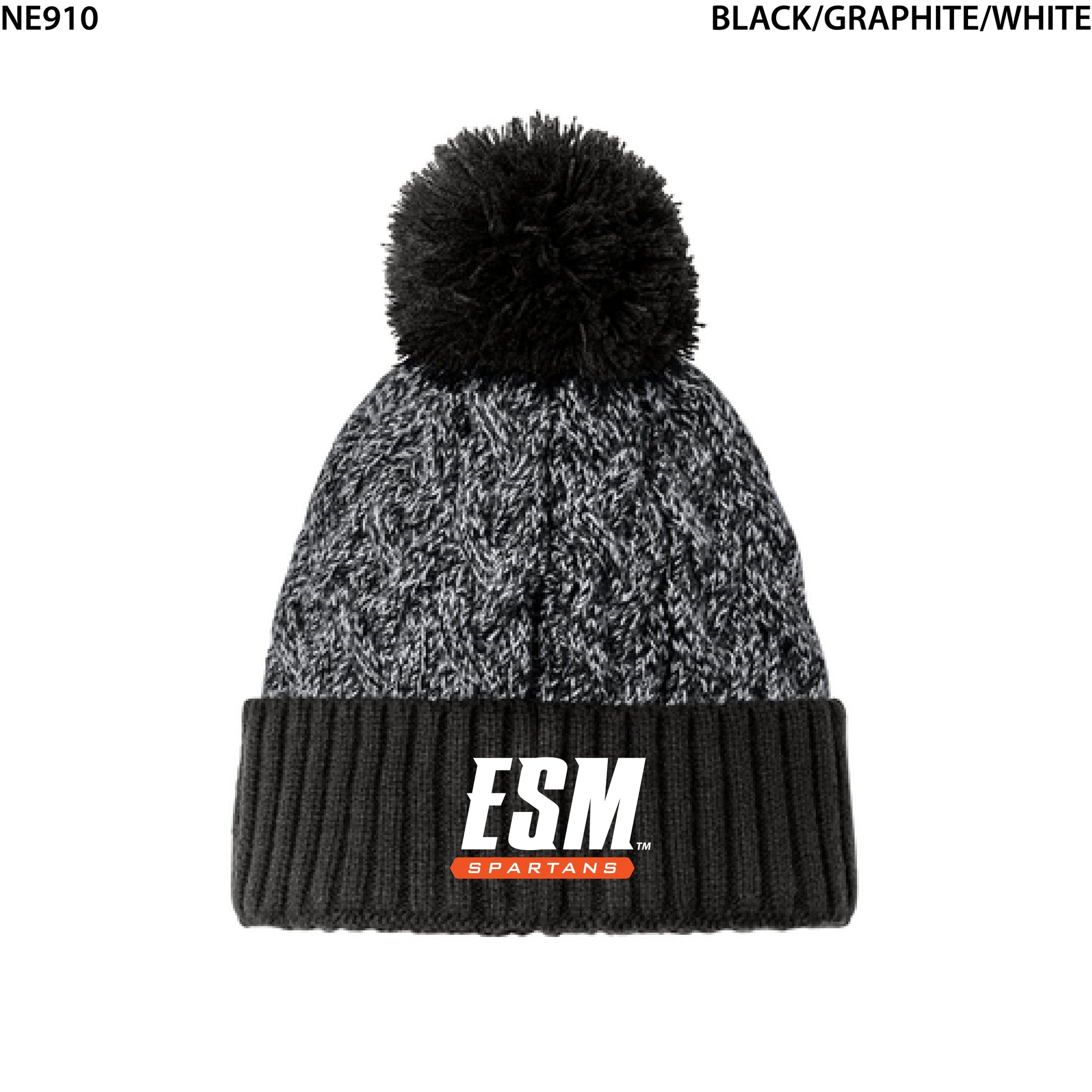 New Era® Marled Knit Pom Beanie