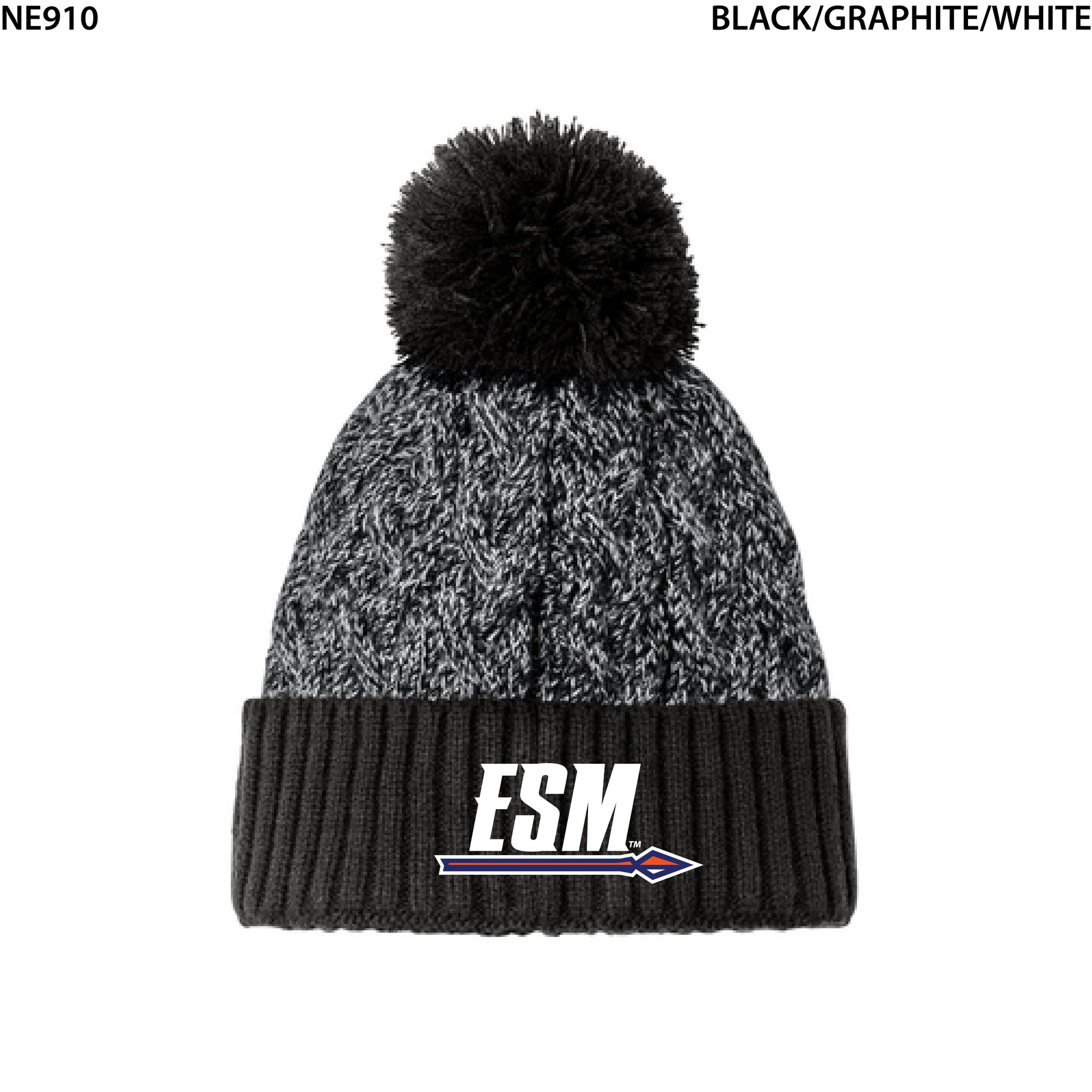 New Era® Marled Knit Pom Beanie