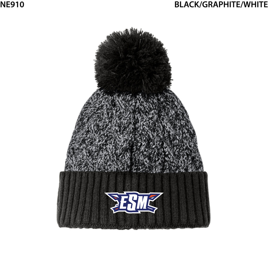 New Era® Marled Knit Pom Beanie