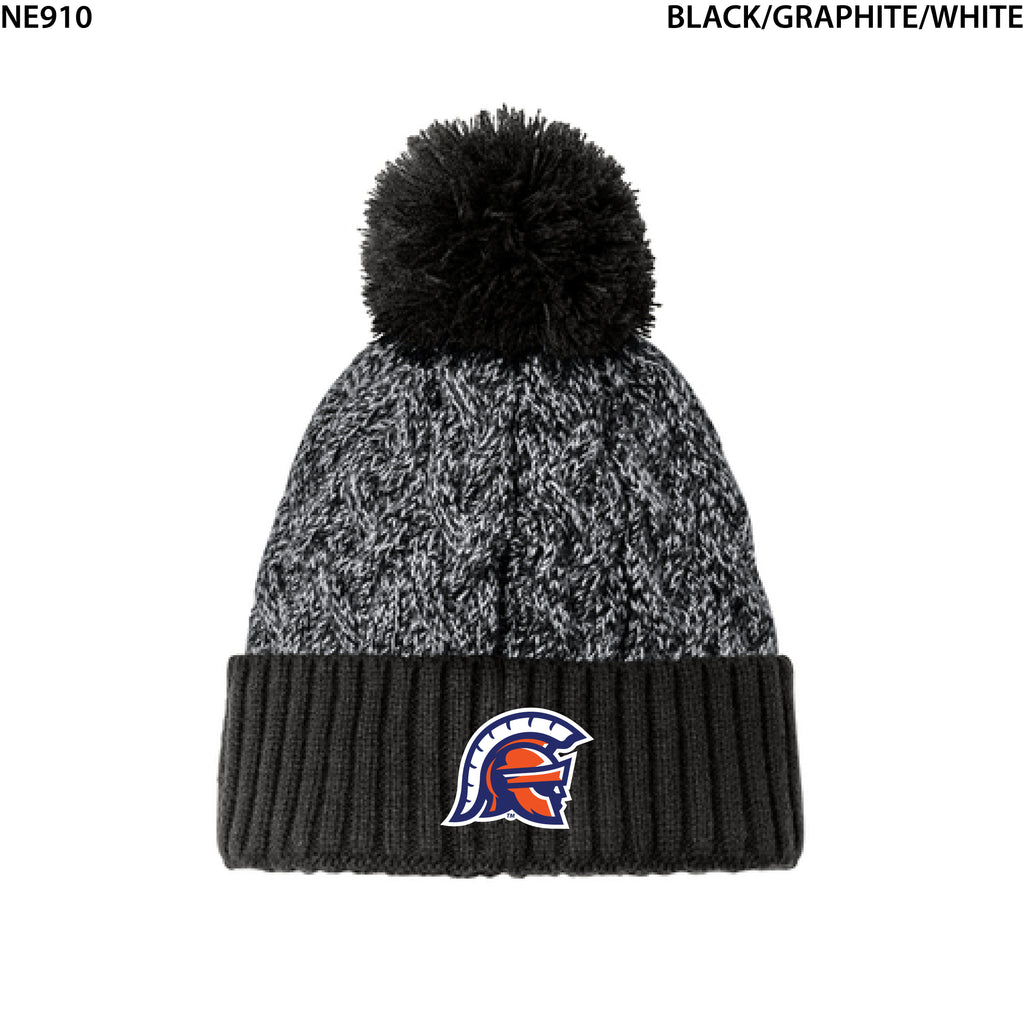 New Era® Marled Knit Pom Beanie
