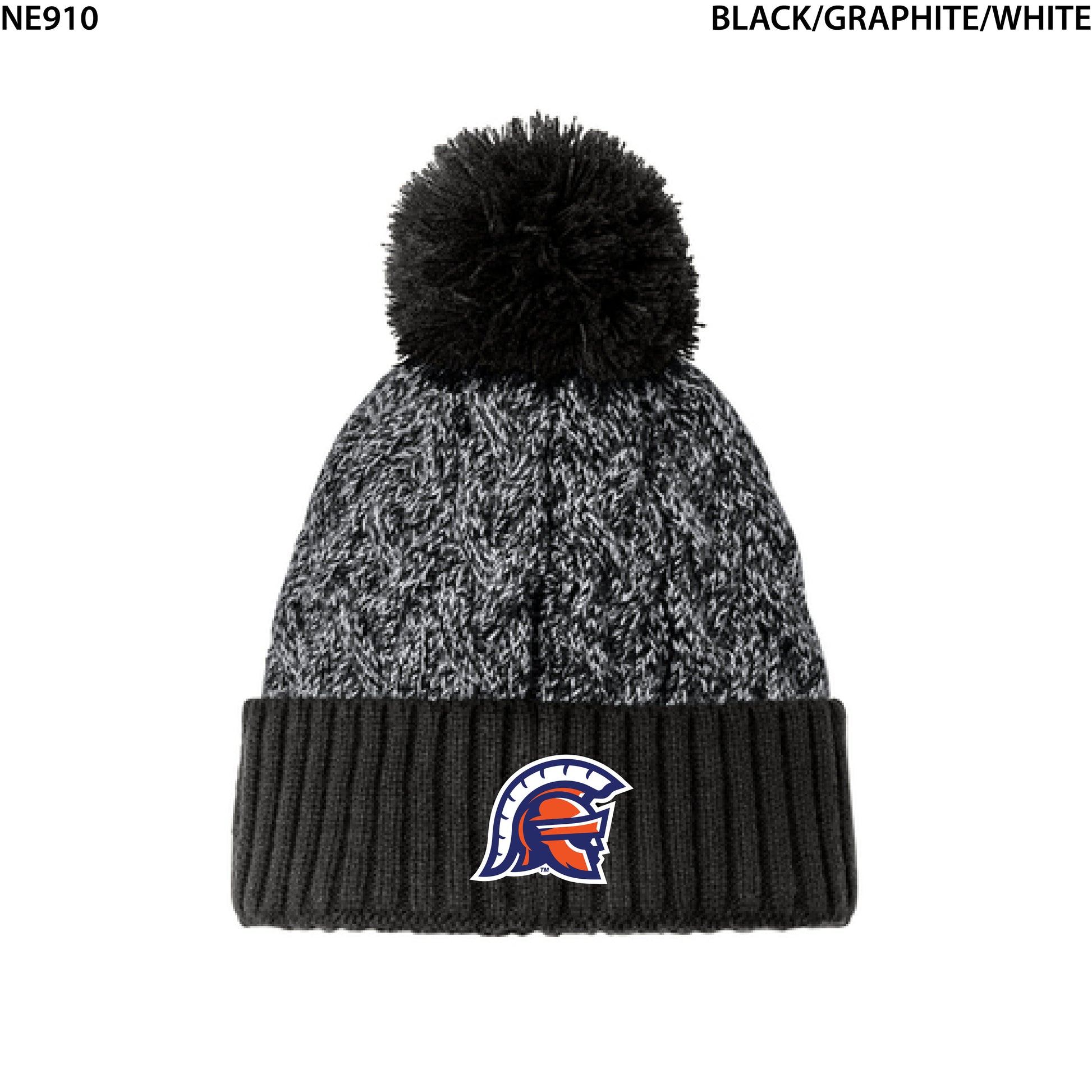 New Era® Marled Knit Pom Beanie