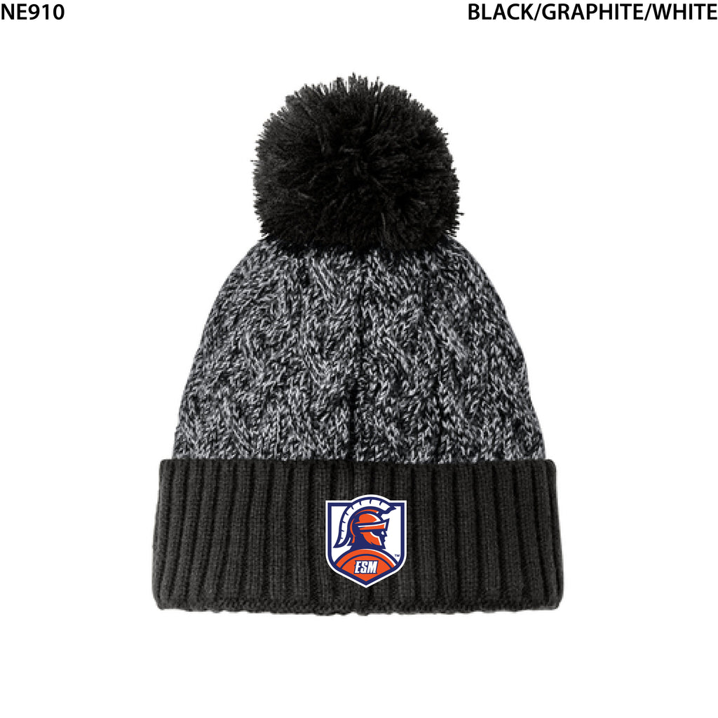 New Era® Marled Knit Pom Beanie