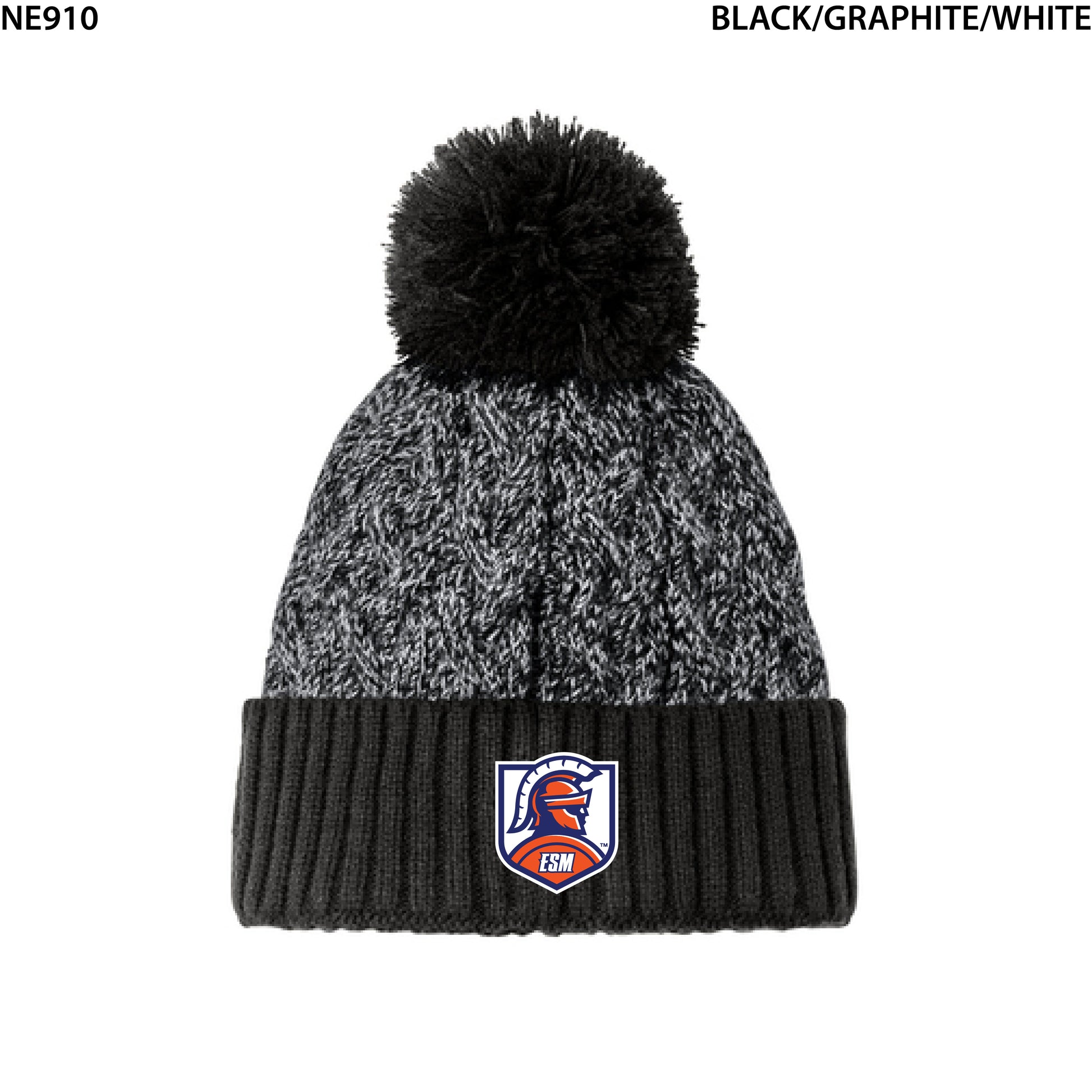 New Era® Marled Knit Pom Beanie