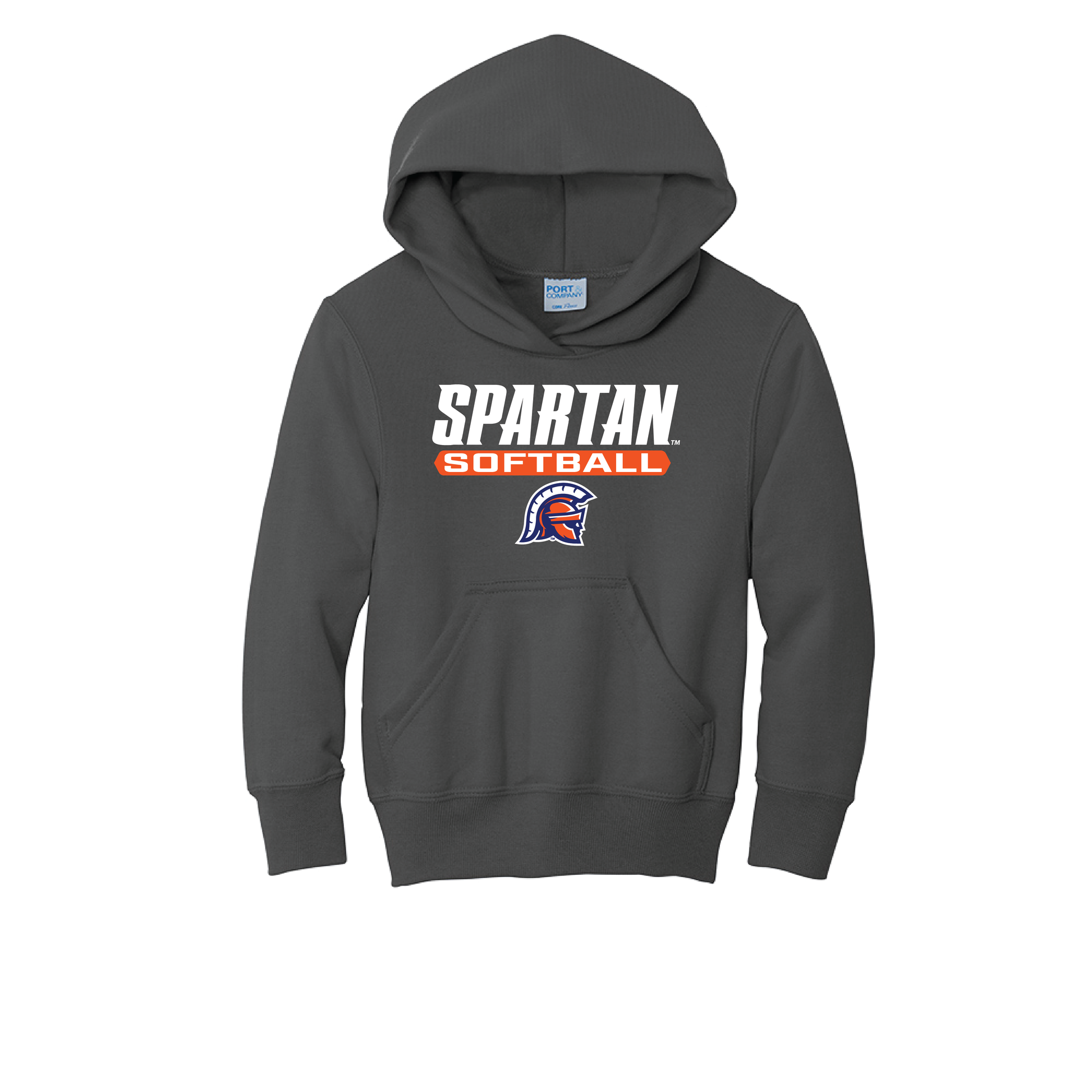 Softball Youth Core Fleece Pullover Hooded Sweatshirt