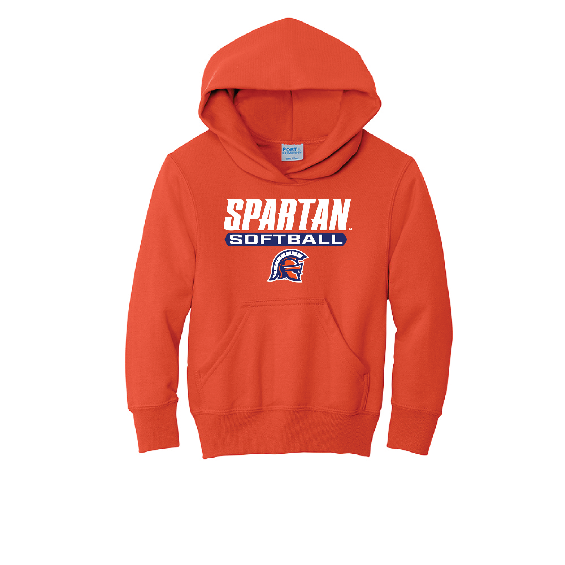 Softball Youth Core Fleece Pullover Hooded Sweatshirt