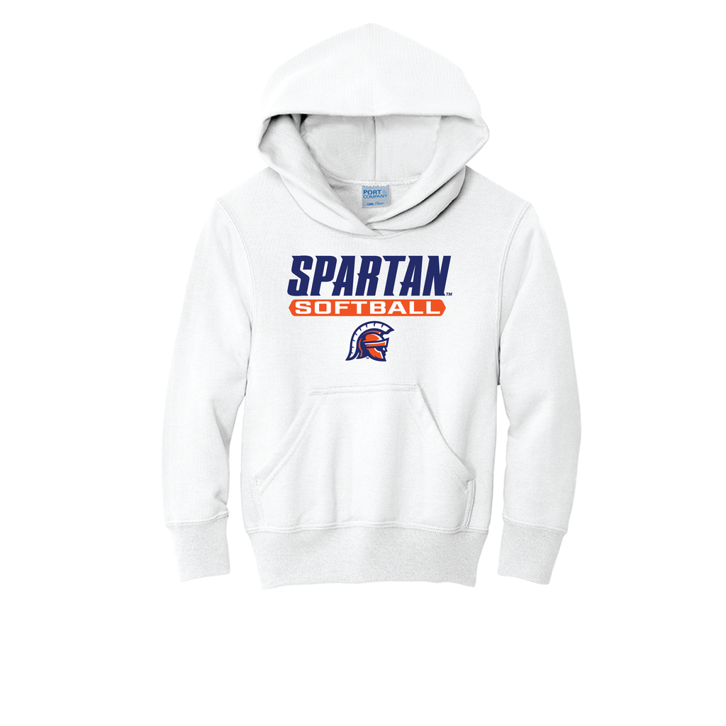 Softball Youth Core Fleece Pullover Hooded Sweatshirt