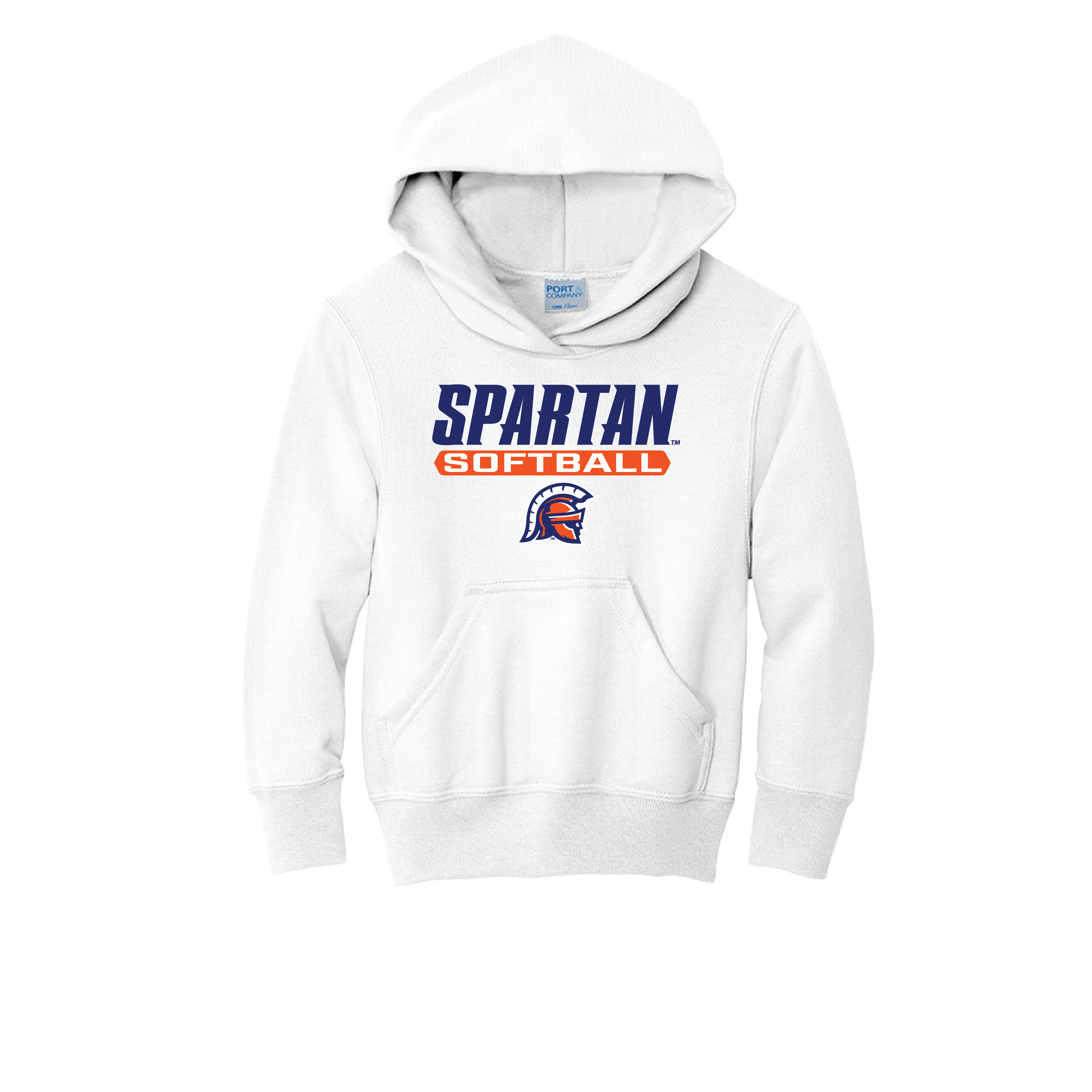 Softball Youth Core Fleece Pullover Hooded Sweatshirt
