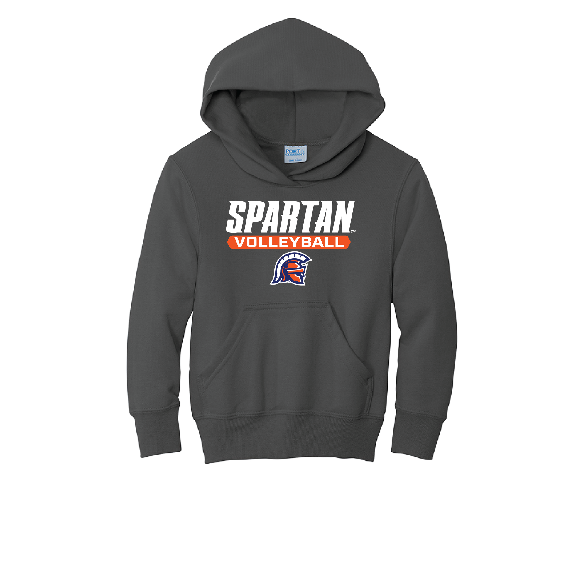Volleyball Youth Core Fleece Pullover Hooded Sweatshirt