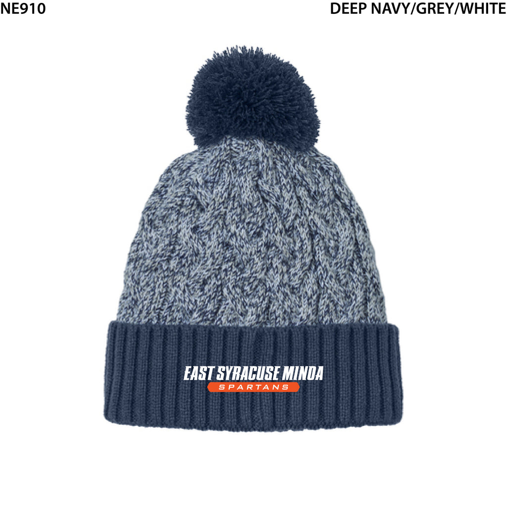 New Era® Marled Knit Pom Beanie