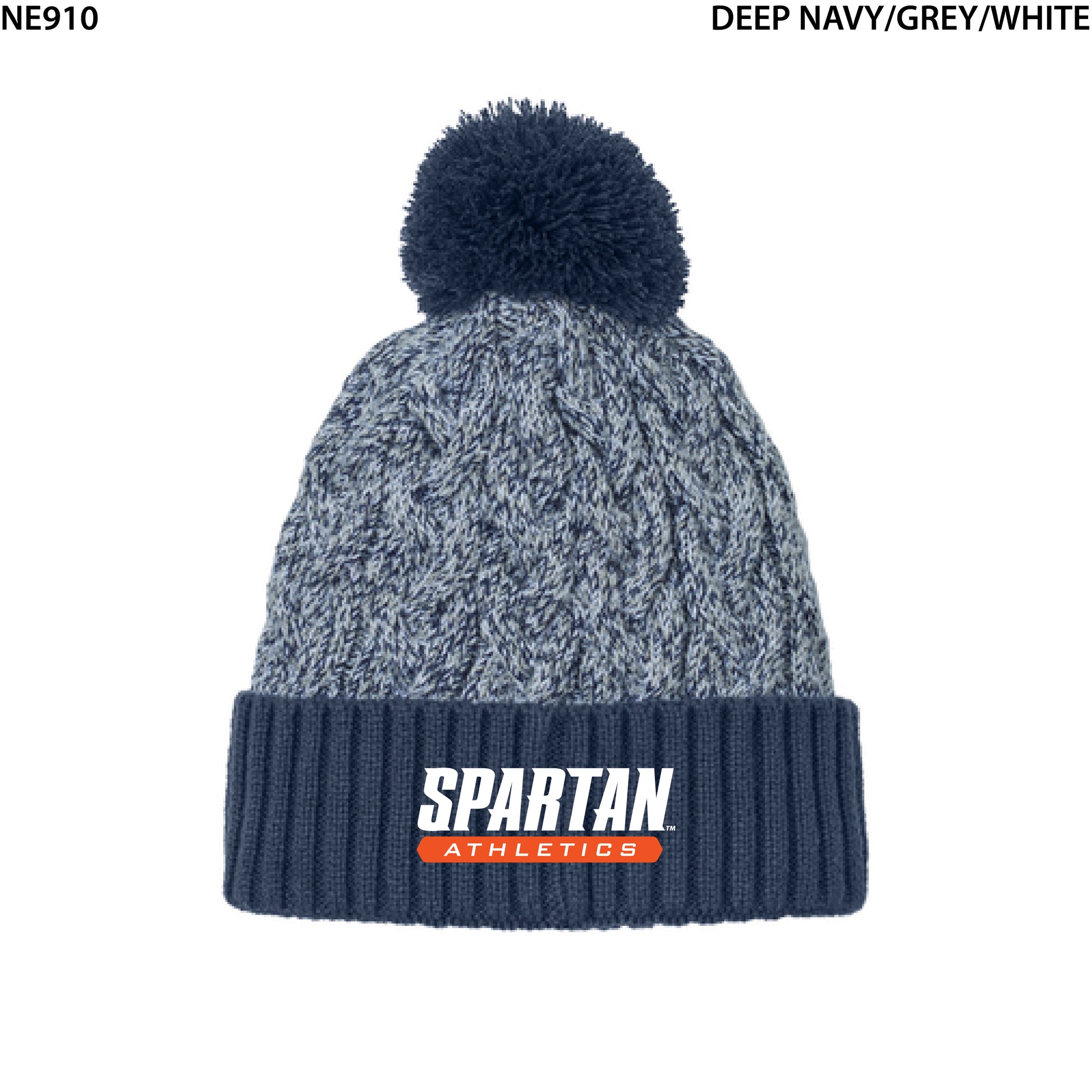 New Era® Marled Knit Pom Beanie