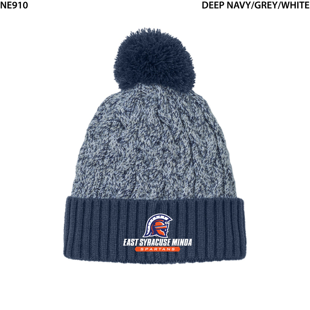 New Era® Marled Knit Pom Beanie