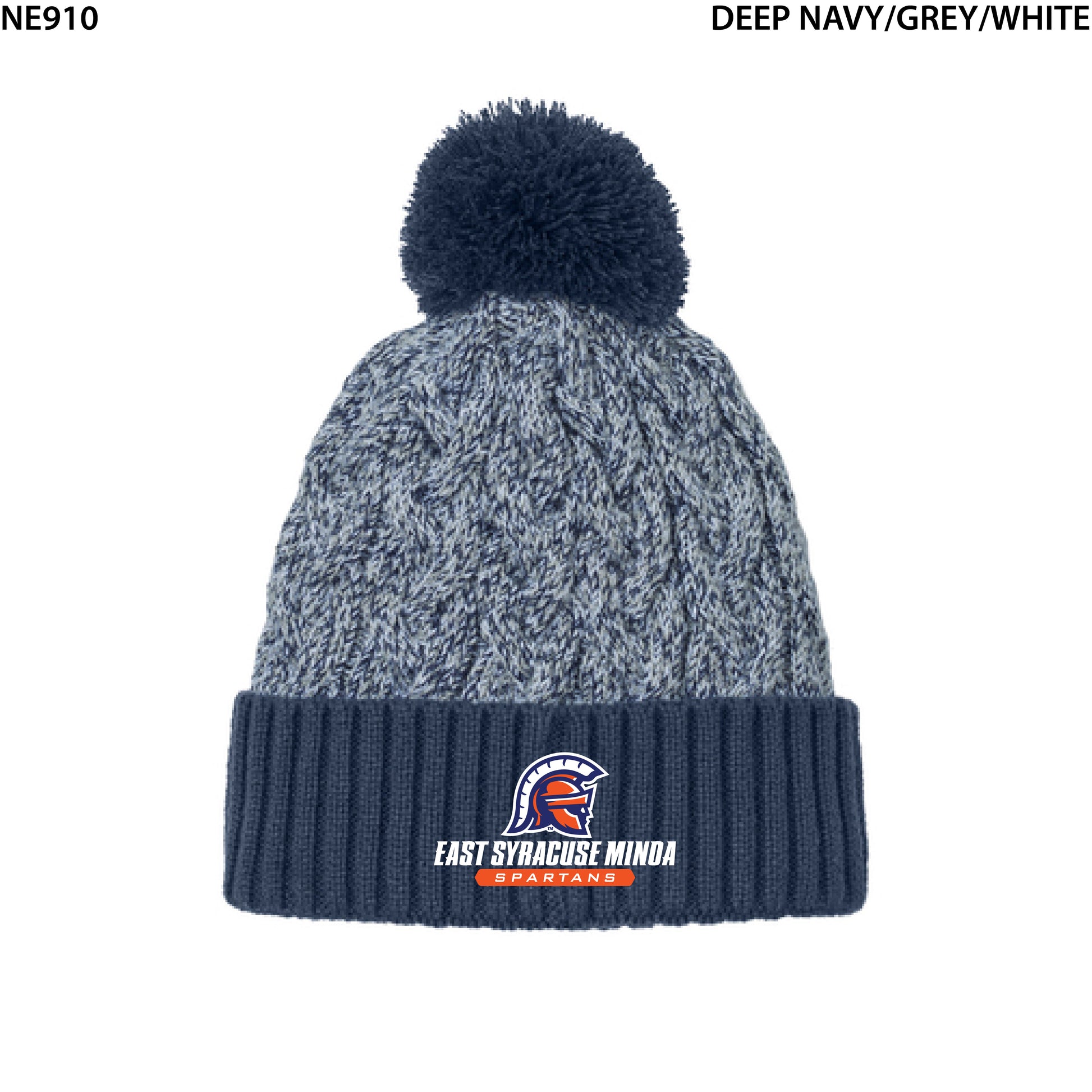 New Era® Marled Knit Pom Beanie