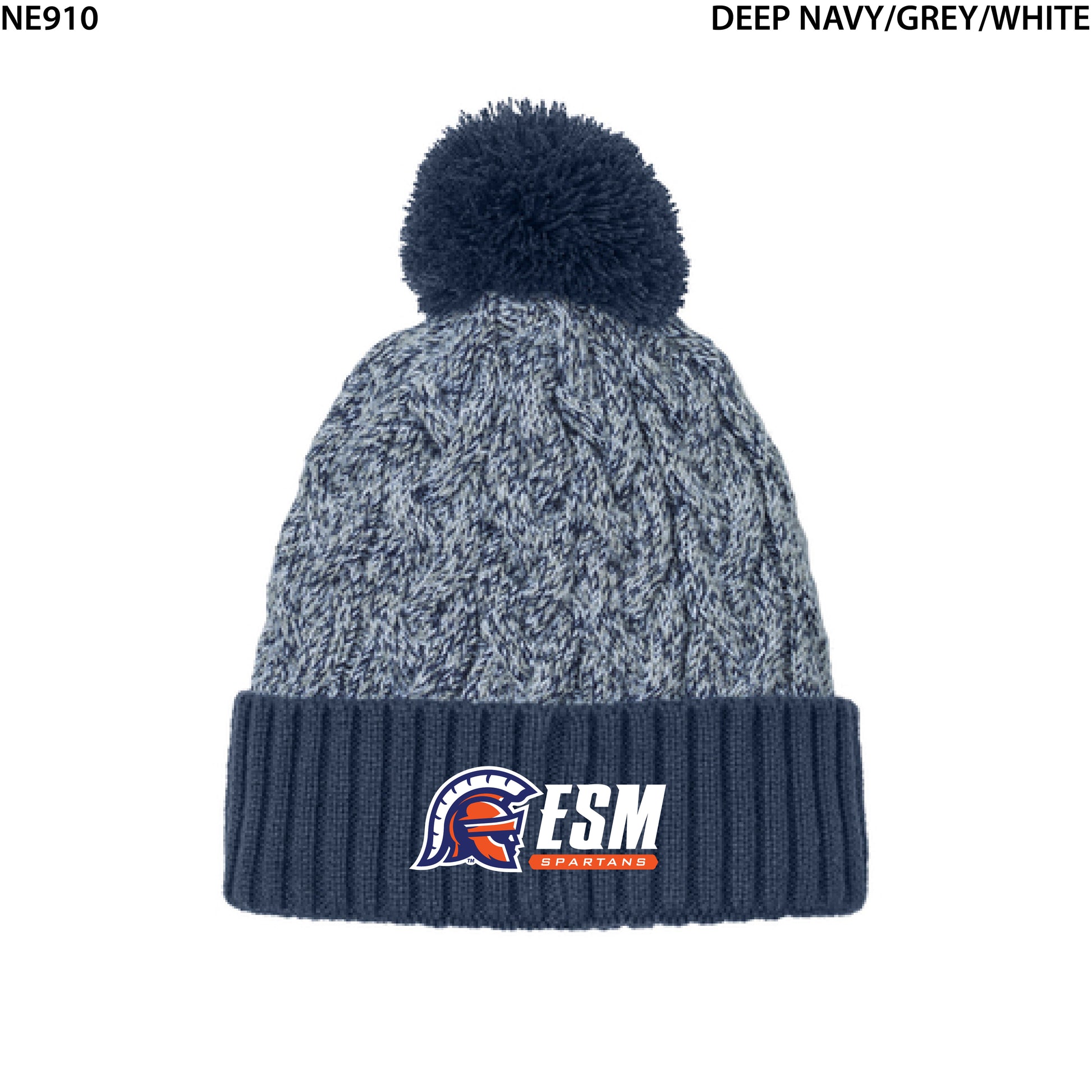 New Era® Marled Knit Pom Beanie
