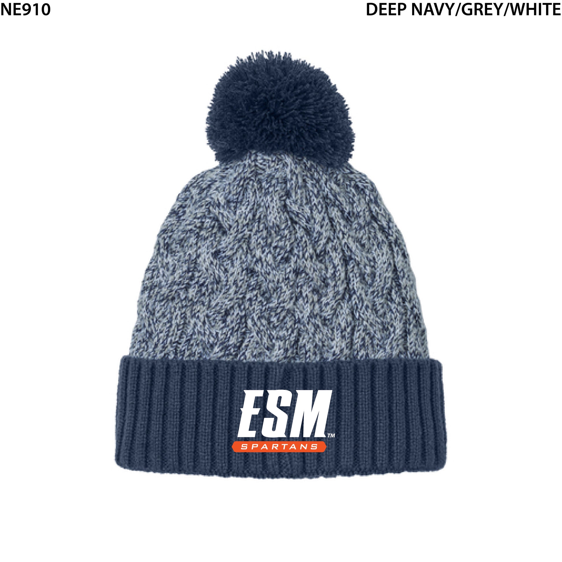 New Era® Marled Knit Pom Beanie