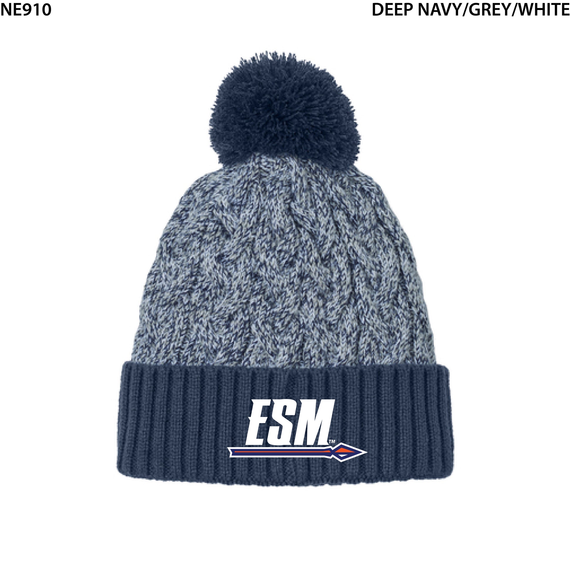 New Era® Marled Knit Pom Beanie