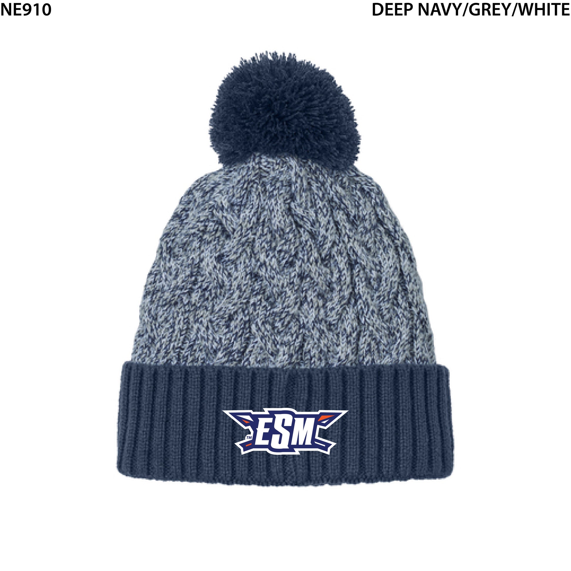 New Era® Marled Knit Pom Beanie