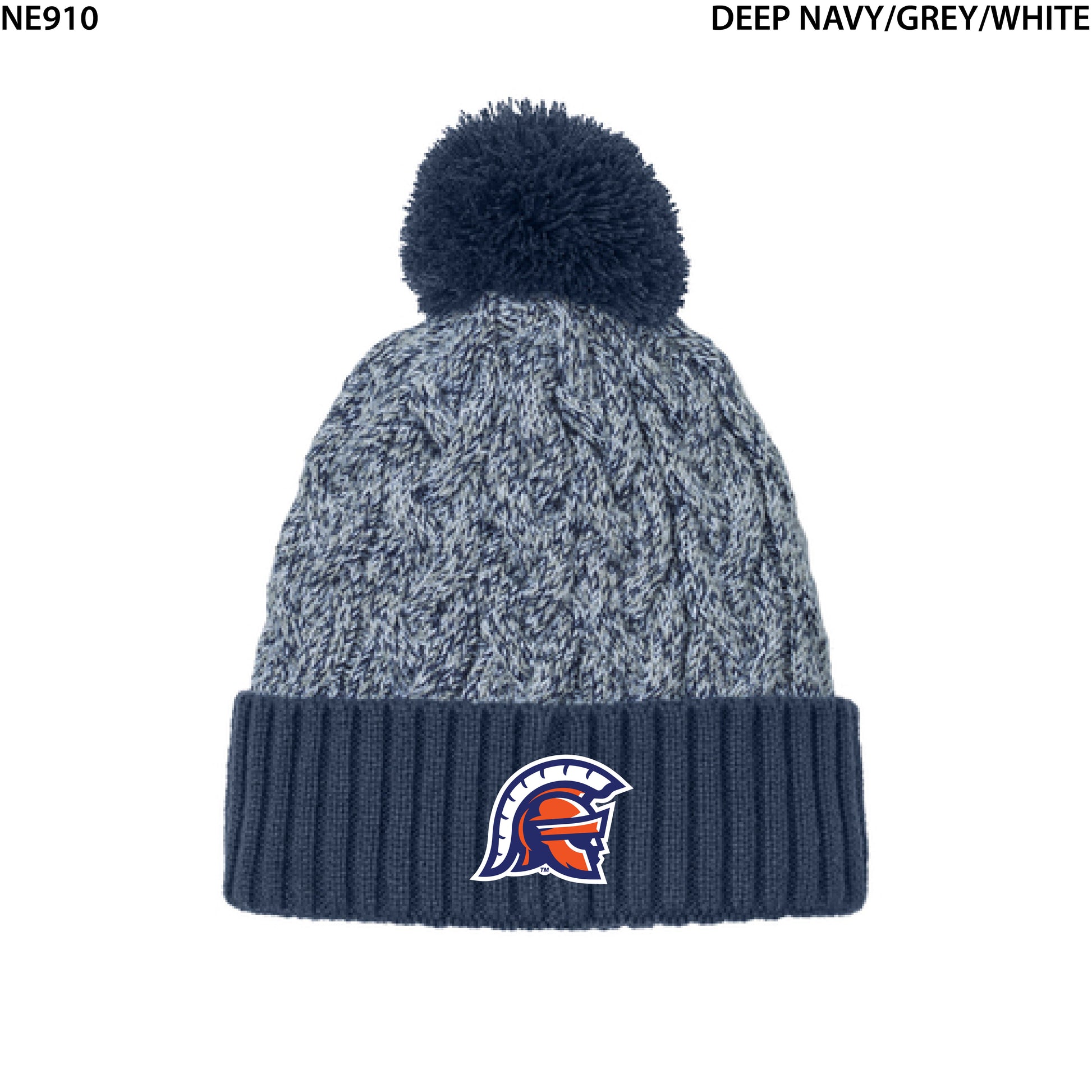 New Era® Marled Knit Pom Beanie