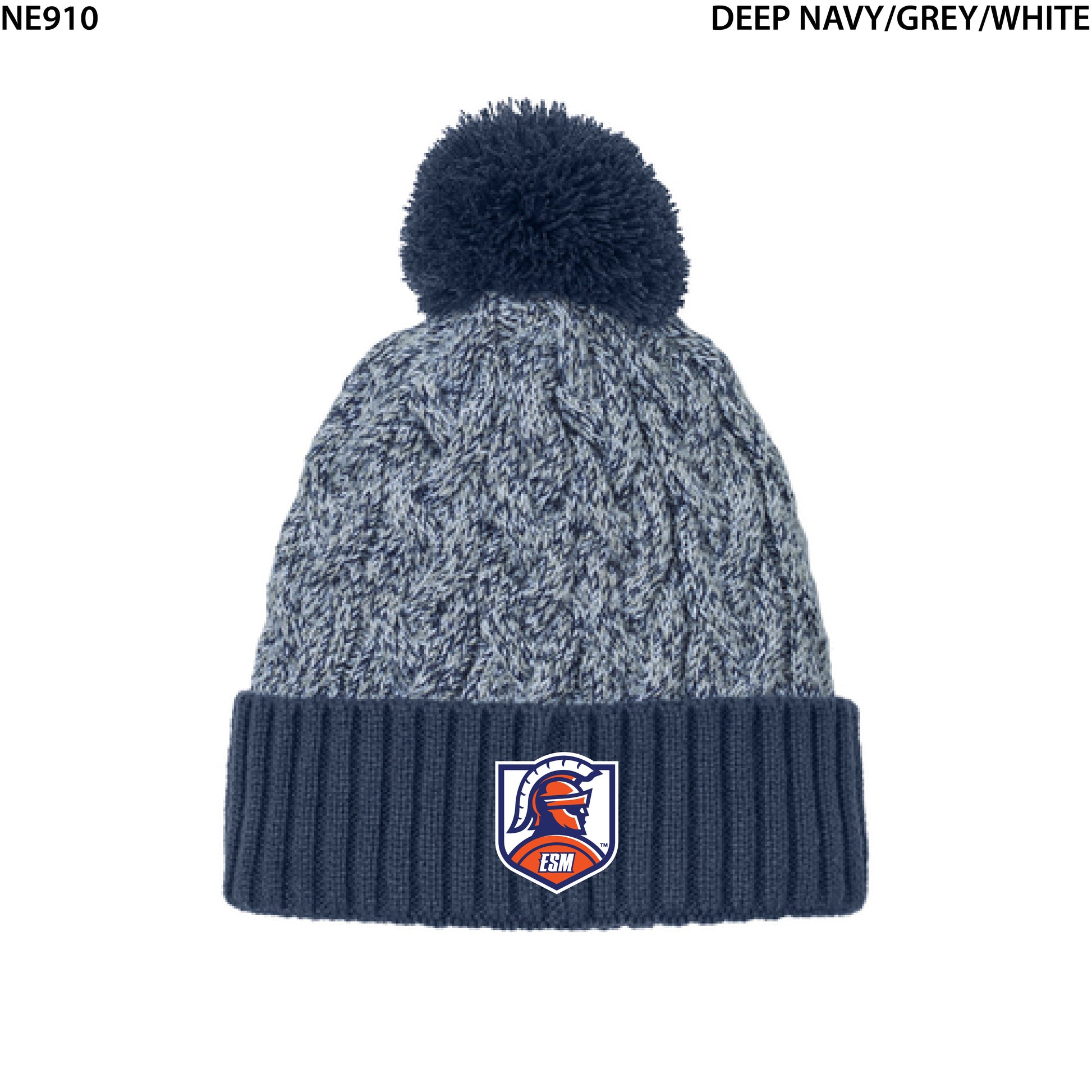 New Era® Marled Knit Pom Beanie