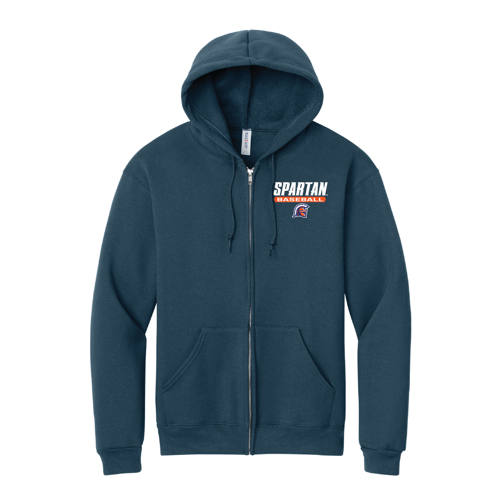 Baseball Jerzees Rugged™ Unisex Full-Zip Hooded Sweatshirt