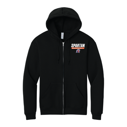 Baseball Jerzees Rugged™ Unisex Full-Zip Hooded Sweatshirt