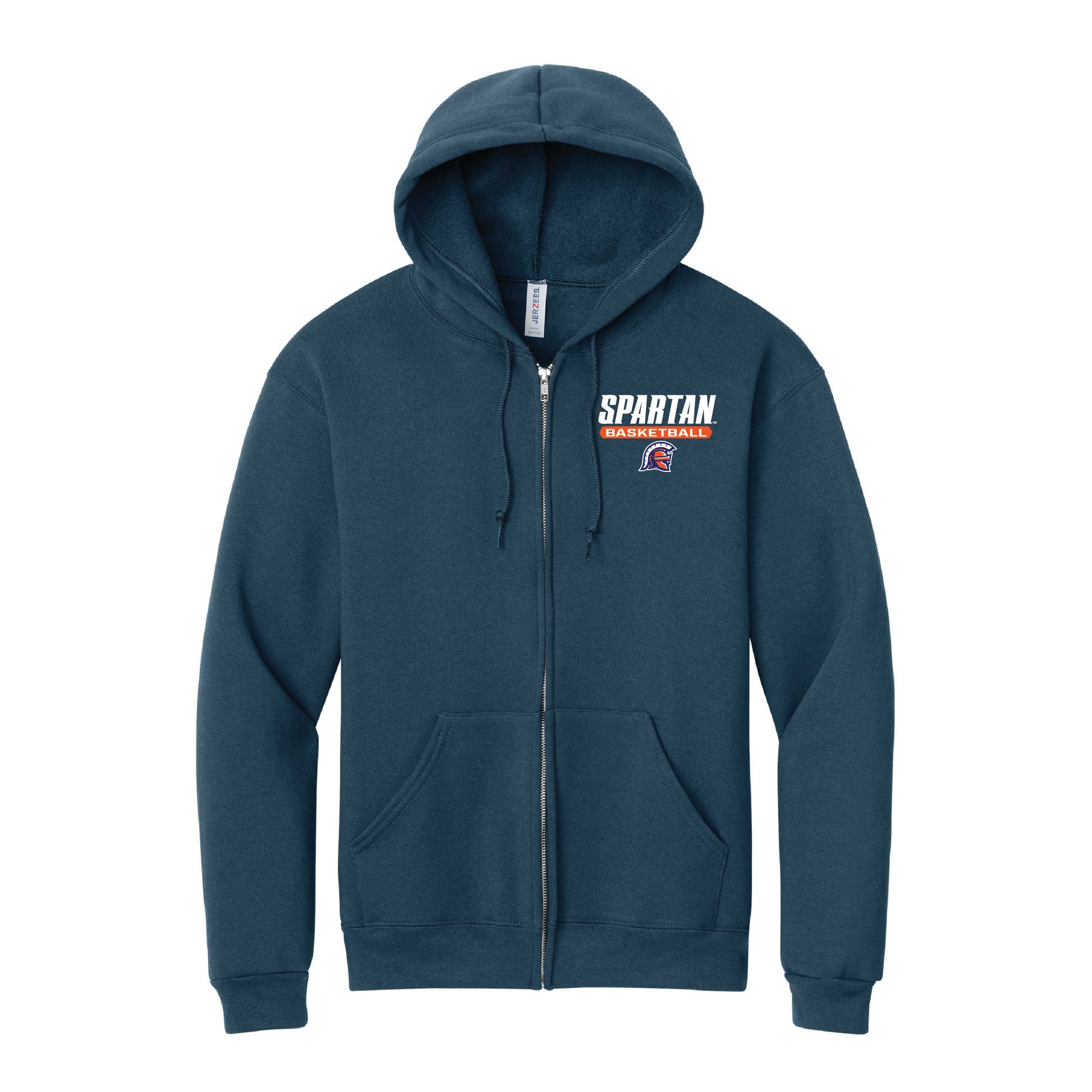 Basketball Jerzees Rugged™ Unisex Full-Zip Hooded Sweatshirt