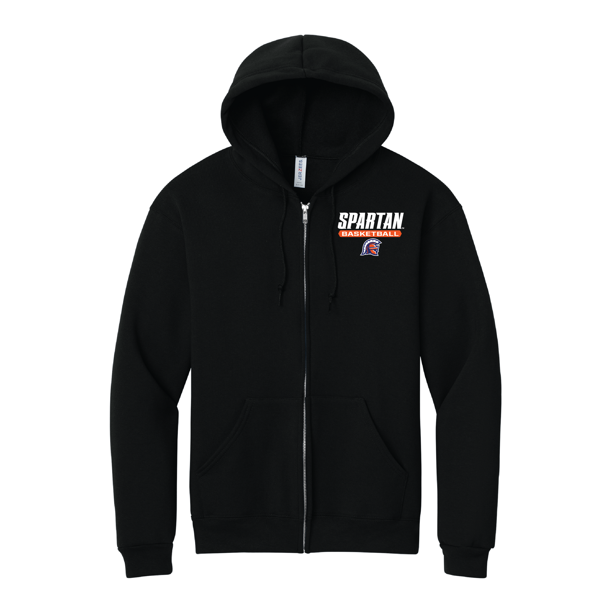 Basketball Jerzees Rugged™ Unisex Full-Zip Hooded Sweatshirt