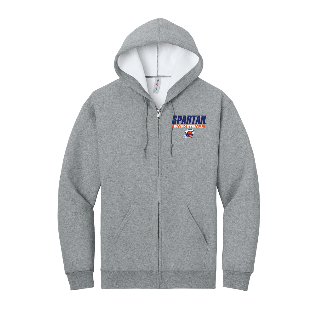 Basketball Jerzees Rugged™ Unisex Full-Zip Hooded Sweatshirt