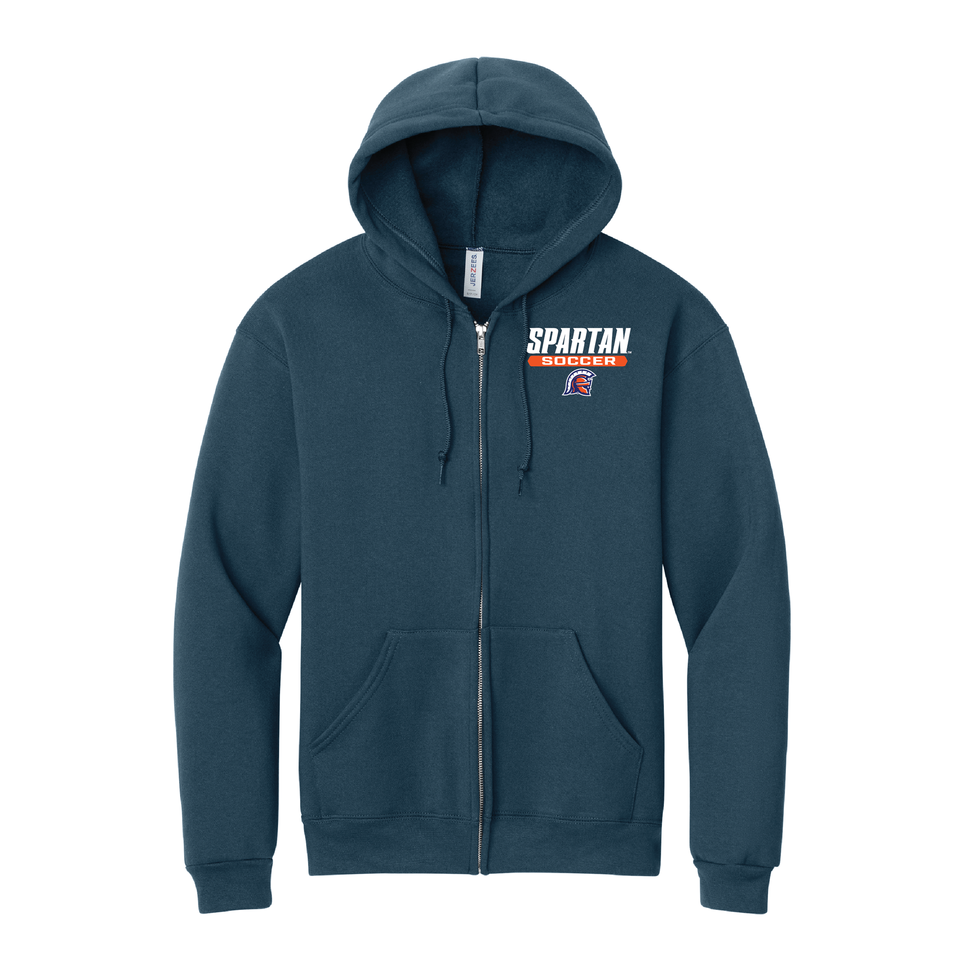 Soccer Jerzees Rugged™ Unisex Full-Zip Hooded Sweatshirt