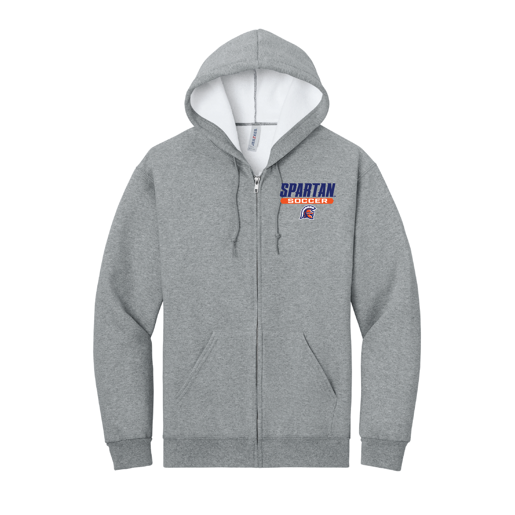 Soccer Jerzees Rugged™ Unisex Full-Zip Hooded Sweatshirt