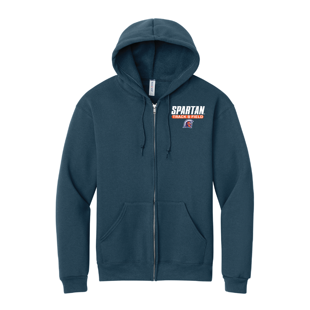 Track & Field Jerzees Rugged™ Unisex Full-Zip Hooded Sweatshirt