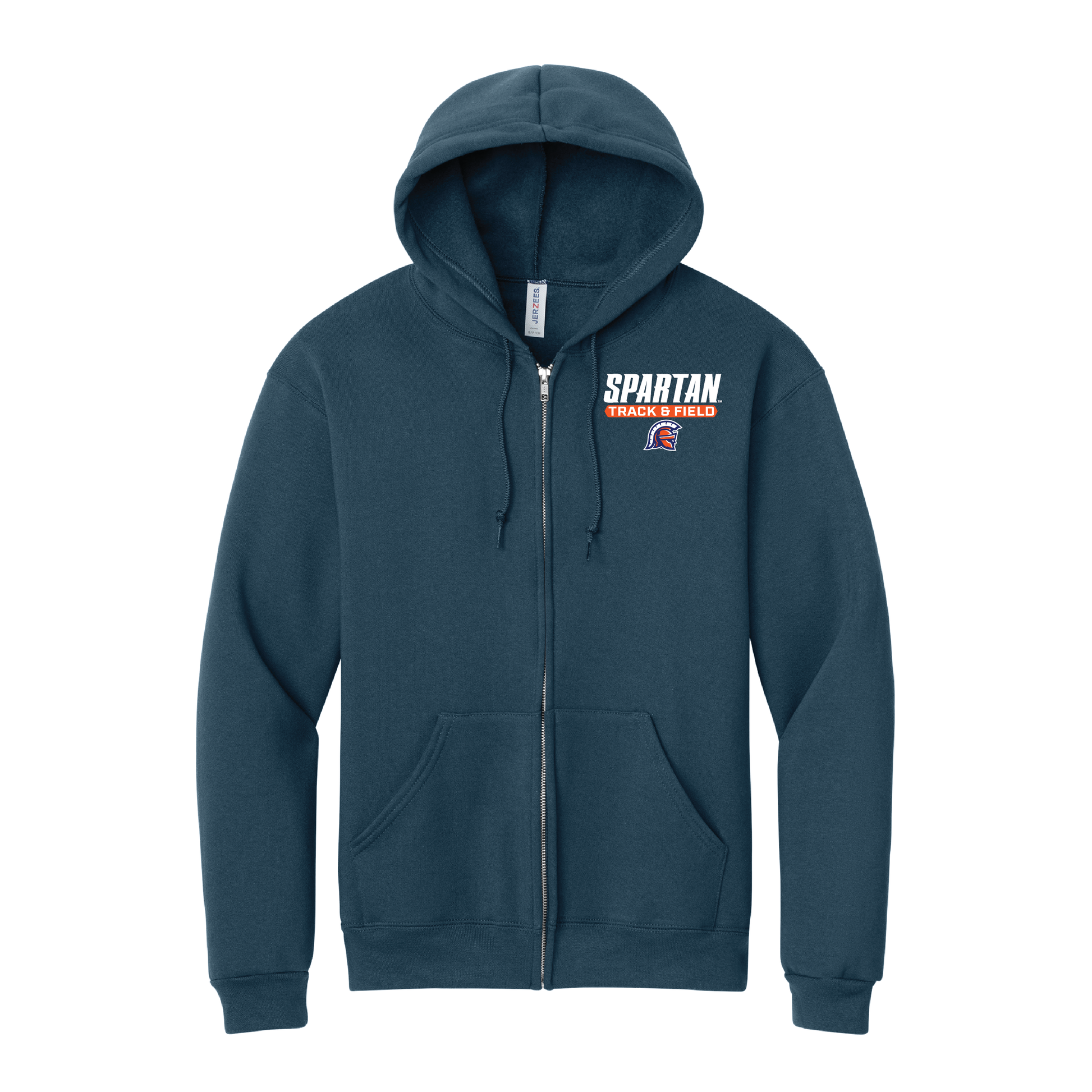 Track & Field Jerzees Rugged™ Unisex Full-Zip Hooded Sweatshirt