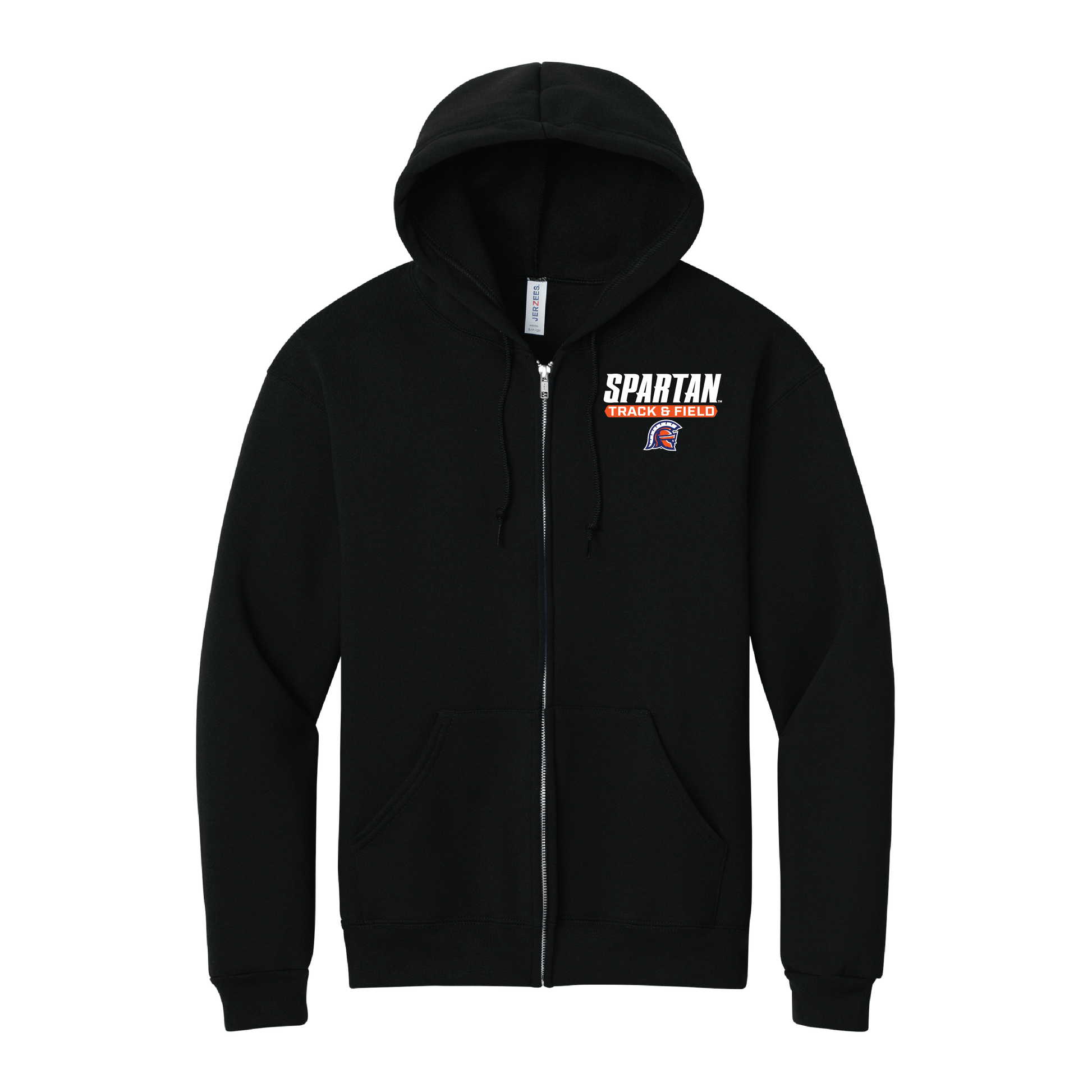 Track & Field Jerzees Rugged™ Unisex Full-Zip Hooded Sweatshirt