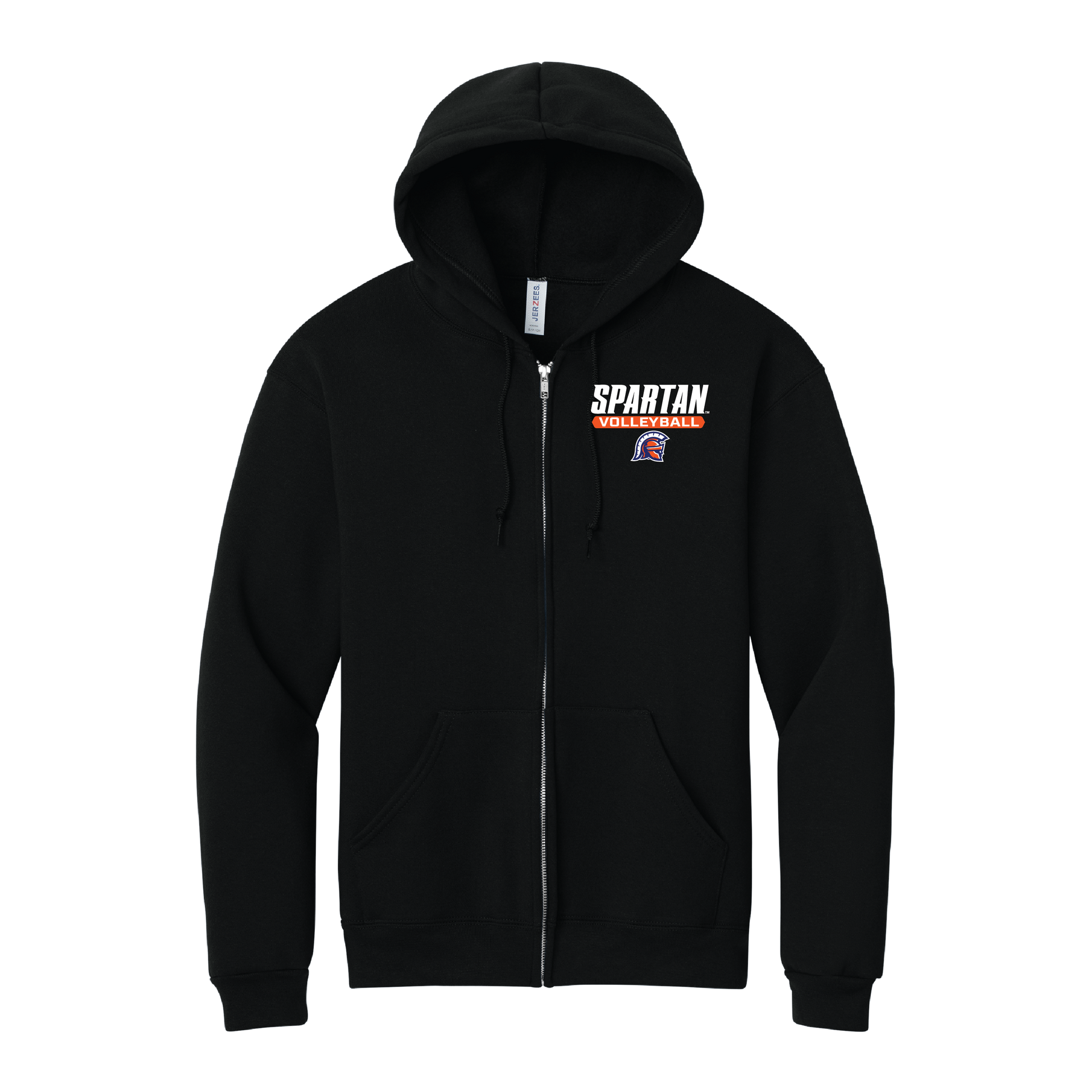 Volleyball Jerzees Rugged™ Unisex Full-Zip Hooded Sweatshirt
